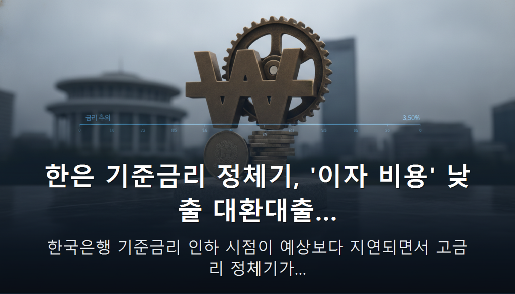 한은 기준금리 정체기, '이자 비용' 낮출 대환대출… — 한국은행 기준금리 인하 시점이 예상보다 지연되면서 고금리 정체기가…